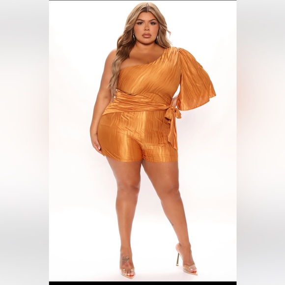 All Weekend Satin Romper - Picture 1 of 3